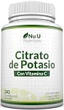 potasio alimentos para que sirve ✔ CON VITAMINA C ADICIONAL - Nuestro complemento de potasio contiene vitamina C, que contribuye al funcionamiento normal del sistema inmunitario* y ayuda a la formación de colágeno para el funcionamiento normal de los huesos, la piel, los dientes y las encías*. La vitamina C también contribuye a reducir el cansancio y la fatiga*, ya que aumenta la absorción de hierro para ayudar a transportar oxígeno por el cuerpo. Además, contribuye a la protección de las células frente al estrés oxidativo*. Afirmaciones corroboradas por la EFSA (Autoridad Europea de Seguridad Alimentaria).