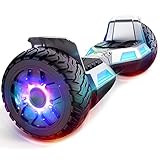 SISIGAD 8.5" Off Road Hoverboards, All Terrain Hoverboards, Self Balancing Scooter with Bluetooth Sp