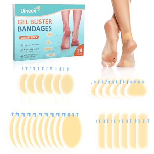 Gel Blister Bandages for Feet - Waterproof Adhesive Blister Pads