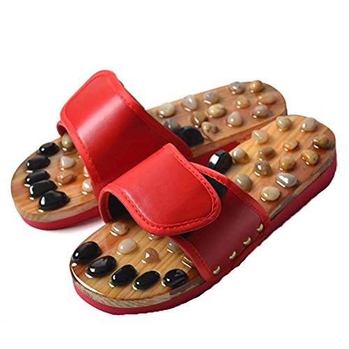 XBSLJ Zapatillas De Masaje Zapatillas de Masaje de adoquines Naturales, Masaje de reflexología de pies para Promover la circulación sanguínea, Sandalias para el Cuidado de los pies Cover