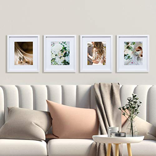 Mikasa Matted Set Of 4 Mdf Frame, White #TOP2