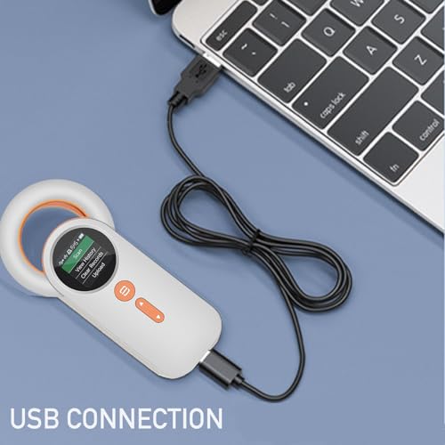 Scanner de microchip para animais de estimação, leitor de microchip recarregável para cães, leitor d