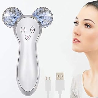 3D Microcurrent Facial Massager Roller, Electric Rechargeable Face Lift Beauty Roller Body Massage
