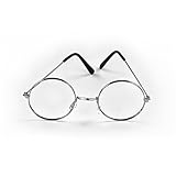 Color: plateado Oblique-Unique Gafas redondas para abuela, sin cristal, diseño de Papá Noel, color plateado