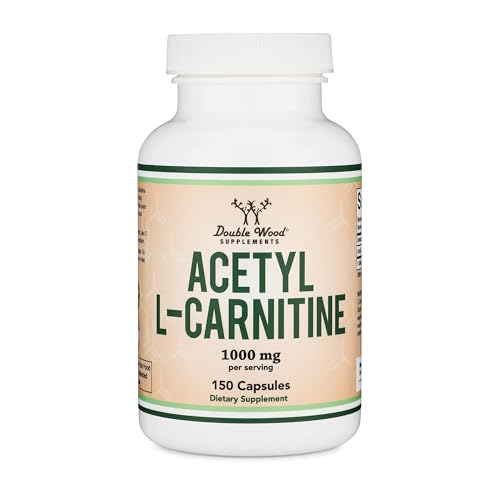 image for Double Wood Supplements Acetyl L-Carnitine 1,000mg Per Serving, 150 Ca