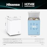 Hisense HCF145E NUOVO Congelatore a pozzo 141 litri, Super Silenzioso 40 db, classe E, (L*P*A): 60,6×55,9×85,8 cm, Bianco - 2