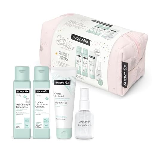 Suavinex, Neceser para Bebés de Tela, Set Regalo Bebé Recién Nacido con Cosmética: Gel Champú 100 ml + Loción Hidratante 100 ml + Crema Pañal 75 ml + Baby Cologne 50 ml. Formato Viaje. Rosa Dreams