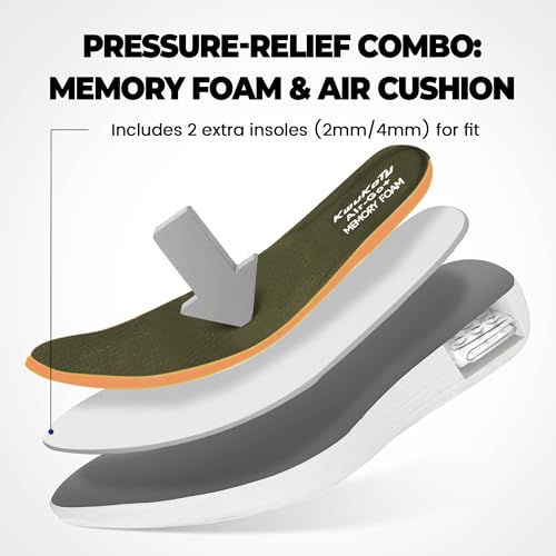 Men's Adjustable Fit Diabetic Shoes Orthopedic Walking Sneakers | Plantar Fasciitis/Swollen Feet/Bunions | Wide Size 7.5-12.54