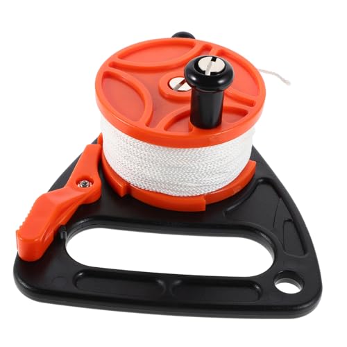 Mipcase Retractable Scuba Dive Reel with Handle Diving Rope for Technical Underwater Use Multi Purpose Gear for Kayaking Sailing and Deep Diving Tasks Durable Marine Grade Accessory