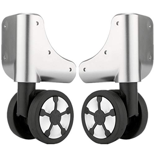 Luggage Wheel,Luggage Suitcase Wheels, 360 Degree Swivel Luggage Mute Wheel Suitcase Replacement Repair Wheels Parts Spinner (W257#)(A Pair)