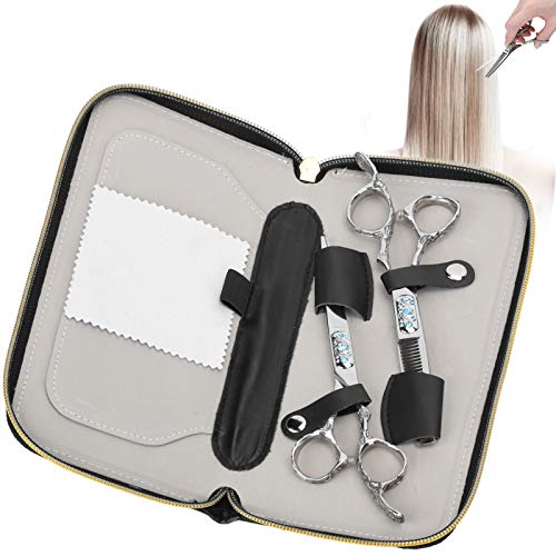 Tesouras de salão de beleza, tesouras de corte de cabelo seguras de dente em V, profissionais para c