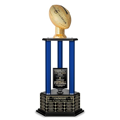 Image of TrophySmack 19-Year Perpetual Fantasy Football Trophy, Custom Engraved