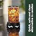 VP Home Wall Plug-in Wax Warmer for Scented Wax Mosaic Glass Radiant Sienna Electric Home Fragrance Warmer for Essential Oils Candle Wax Melts and Tarts Scent Warmer Night Light