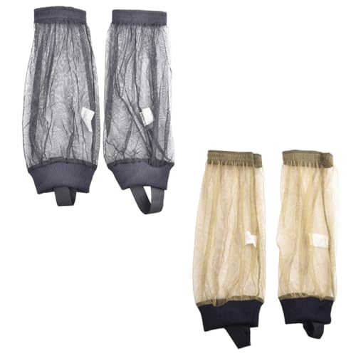 Luxshiny 2 Pares Cubre Pies y Piernas de Calcetines para Actividades al Aire para Senderismo y Camping