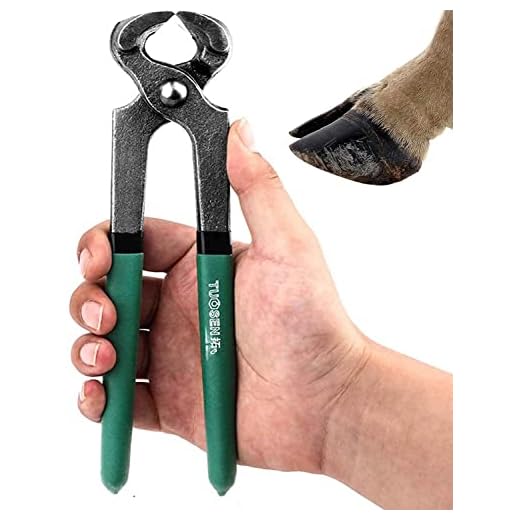 Tronchese for Zoccoli Di Cavallo - Strumento Professionale for Maniscalco for Cavalli Cesoie for Unghie Tagliaunghie for Capre Pecore Maiali Bovini Cavalli, con Impugnatura In Gomma ( Color : Green )