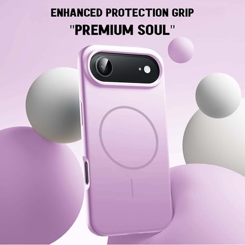 Image of Kratos Active Grip Silicone Case Cover Compatible with iPhone 17 Air - Enhanced Protection, Wireless Magnetic Charging Case with Raised Edge Camera & Screen Protection, Shock-Resistant Design Violet
