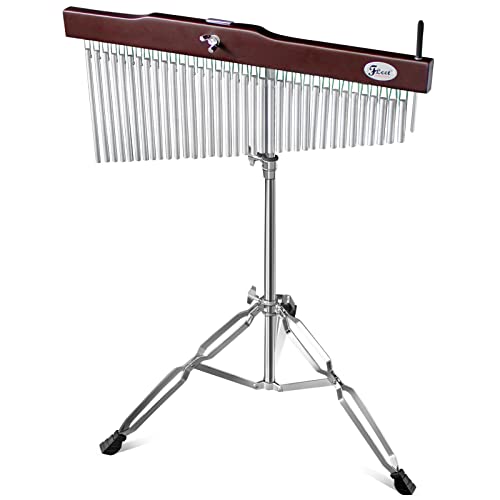 36-Bar Chimes Instruments,Single Row Wind Chime Musical Percussion Instrument With Mounting Stand,Mallet And 20 Note Table Top Wind Chime,Adjustable Hand Bell Percussion For Band Performance #TOP24