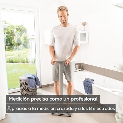 Beurer BF 1000 SuperPrecision Báscula diagnóstica, para el análisis de todo el cuerpo con app, medición del porcentaje de grasa visceral, visualización separada de cada parte del cuerpo - 2