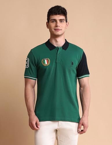 Image of U.s.Polo Association Men's Slim fit Iconic Number Polo Shirt