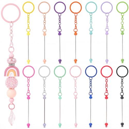 Porte-clés ronds résistants SUNNYCLUE avec 14 couleurs pour trier et créer facilement