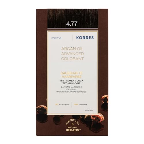 Produktfoto von Korres Argan Öl hochentwickelte Coloration,dark choco 4.77, 1er Pack (1 x 145 ml)