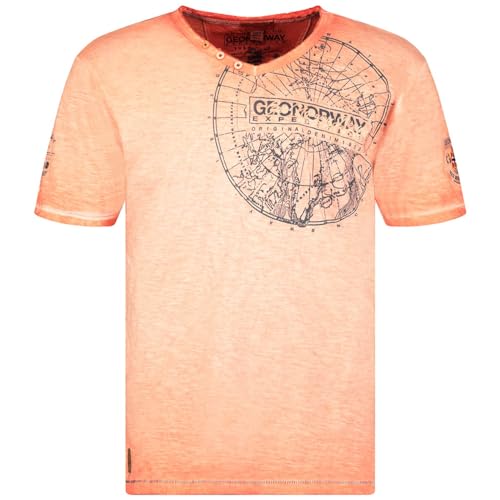 T-shirt orange homme Jimperable Geographical Norway en maille taille M