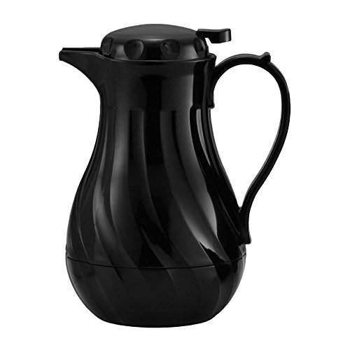 20 oz. Black Plastic Insulated Carafe, Each