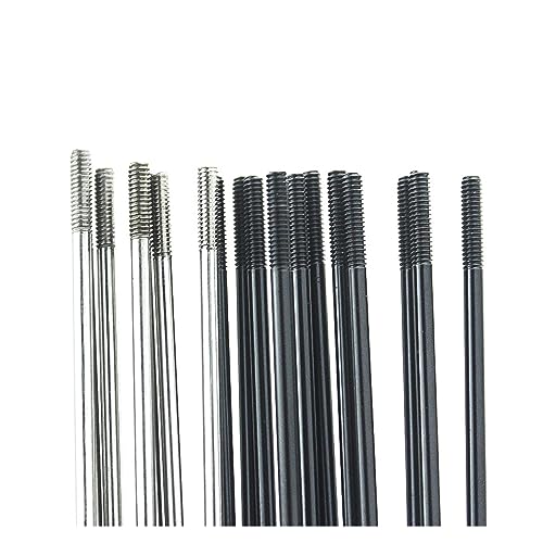 Rayons de vélo en acier inoxydable J-bend noirs robustes pour route et VTT