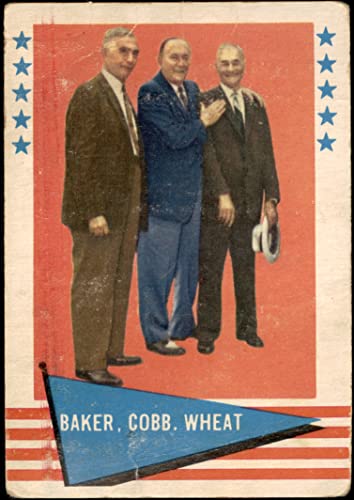 1961 Fleer 1 Checklist Frank Home Run Baker / Ty Cobb / Zach Wheat Brooklyn Dodgers (Baseball Card) Dean's Cards 1 - POOR Dodgers