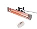 Hiland HLI-3W Electric Wall Mount Indoor/Ourdoor Heater, 1500 Watts, IP Certified Water Proof, Silver, White