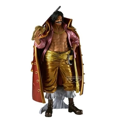 Banpresto BP29537P Action Figure GOL D.Roger One Piece, Premium The Metallic, 30 cm, multicolore, statuetta da collezione, ideale per i fan degli anime