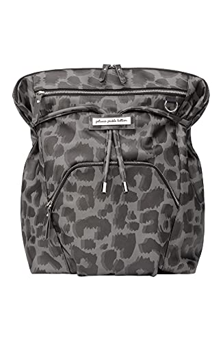 Petunia Pickle Bottom Cinch Convertible Backpack - Baby Bag - Baby Diaper Bag for Parents - Baby Backpack Diaper Bag - Stylish, Spacious, Secure Backpack for Busy Modern Moms & Dads - Shadow Leopard
