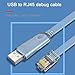 DAGIJIRD 1.8m/70.87inch Portable USB to RJ45 Console Cable Debug Line for Cisco H3C Router Rollover Console