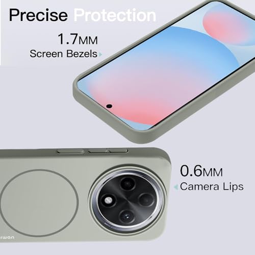Image of KARWAN️Magnetic Ultra Slim-Fit Back Case Cover for Oppo Reno F27 Pro |Hard PC Case Cover| Ultra-Thin & Light Weight with [Ultra Premium Feel] Case for Oppo Reno F27 Pro(6.7 inch)(Grey)