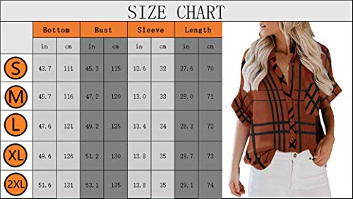 Zc&Gf Women's Long Sleeve V-Neck Stripes Casual Blouses Pocket Button Down Shirt Tops #TOP4