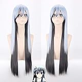 Uearlid Nurarihyon No Mago Yuki Onna Cosplay Wig Black Blue Hair Oikawa Tsurara Synthetic Cosplay Hair + Wig Cap Oikawa Tsurara Coser Wig