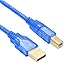 LiuTian USB 2.0 Cable Printer Cable 20ft High Speed Gold-Plated Connectors Printer Scanner Cable Cord A Male to B Male for HP, Canon, Lexmark, Epson, Dell, Xerox, Samsung etc