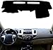 Produktbild ACYCY Auto Armaturenbrettmatte Für Toyota Hilux Sw4 Fortuner 2005-2015, Armaturenbrett Abdeckmatte Pad Sonnenschutz Instrument Teppich Teppich Autozubehör, Schwarz (Red Edge)