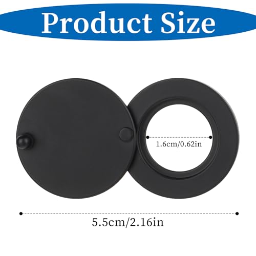 YQQYG Türspion Abdeckung Schwarz Türlochabdeckung mit Selbstklebendem, Türspion Ohne Bohren, Gucklochabdeckung für Hotel, Zuhause, Wohnungstür, Büro