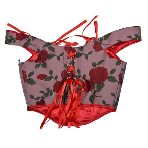 Bustier de bal masqué élégant avec baleines souples et laçage