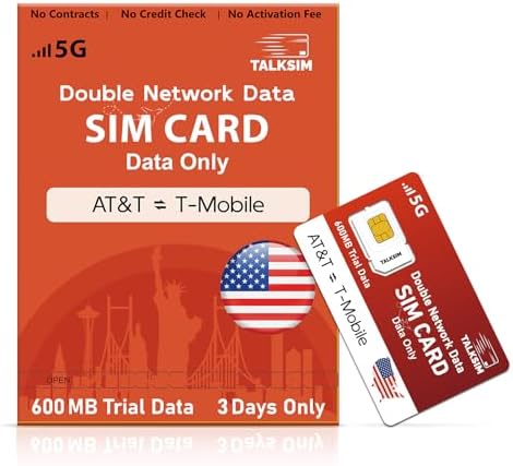 US Prepaid SIM Card Support AT&T, T-Mobile Network