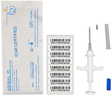 Amazon Com 1pcs Pet Animal Pet Microchip Registration Chip 2 12x12mm Fdx B Icar Number Iso11784 5 Rfid Implant Animal Microchip For Pet Dog Cat Electronics