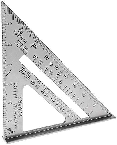 MAKINGTEC Triangle Square Layout Tool, Speed Layout Tool, Triangle Square Easy-Read Layout Tool, Triangle Ruler Triangle Angle Protractor, Layout Measurement Ruler Tool