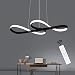 Produktbild ZMH LED Pendelleuchte Esstisch Hängelampe Dimmbar: Schwarz Hängeleuchte 47W Esstischlampe Fernbedienung Esszimmerlampe Design Pendellampe Esszimmer Arbeitszimmer Wohnzimmer Küche Büro Patentinhaber
