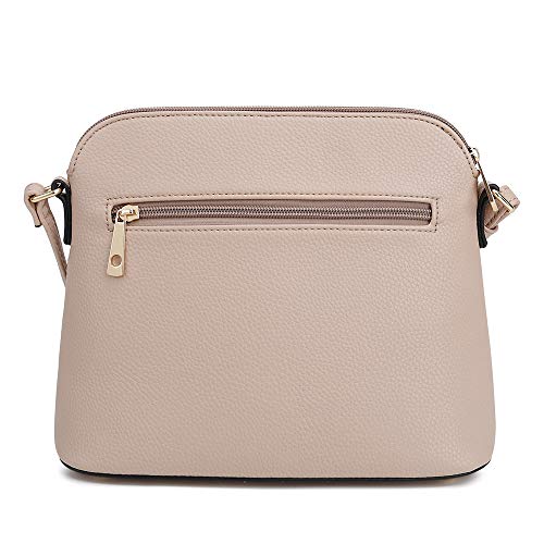 Image of SG SUGU Lunar Lightweight Medium Dome Crossbody Bag Shoulder Bag with Tassel | Zipper Pocket | Adjustable Strap