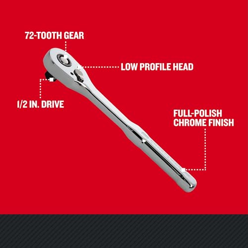 Image of Craftsman Low Profile Ratchet, 1 /2 Inch Drive, 72 Tooth (CMMT86723) (Pack of 6)
