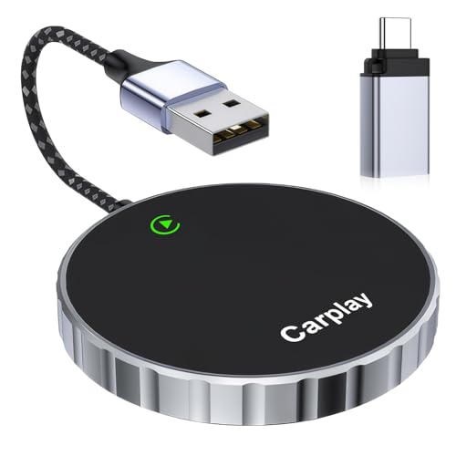 Esperienza di trasferimento dati a doppio canale: questo nuovo adattatore CarPlay wireless per iPhone trasferisce i dati tramite WiFi. È necessario prima collegarlo tramite Bluetooth, quindi aprire la connessione WiFi per trasferire i dati. A differenza della maggior parte dei dati di trasmissione Bluetooth, i dati di trasmissione WiFi sono più stabili. Questo è ciò che ci distingue dagli altri adattatori wireless CarPlay: abbiamo due canali per la trasmissione dei dati!