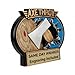Same Day Awards 3D Burst Thru Axe Throwing Plaque Trophy Custom Engraved Award for Axe Throwing Tournaments Leagues Champions Competitions Event Recognition