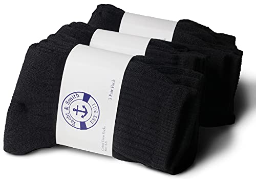 Yacht & Smith 36 Pairs Of Children & Kids Wholesale Bulk Sports Crew, Athletic Case Pairs Socks, by SOCKS'NBULK (36 Pairs Black, Kids 6-8 (Shoe size 4-7.5))4