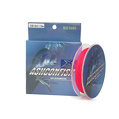 Ashconfish Super Strong Braided Fishing Line-4 Strands Fishing Wire 300M/328Yards Fishing String-Abrasion Resistant…
